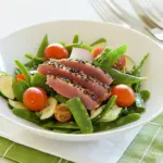 Niçoise Salad with Seared Black Sesame Tuna