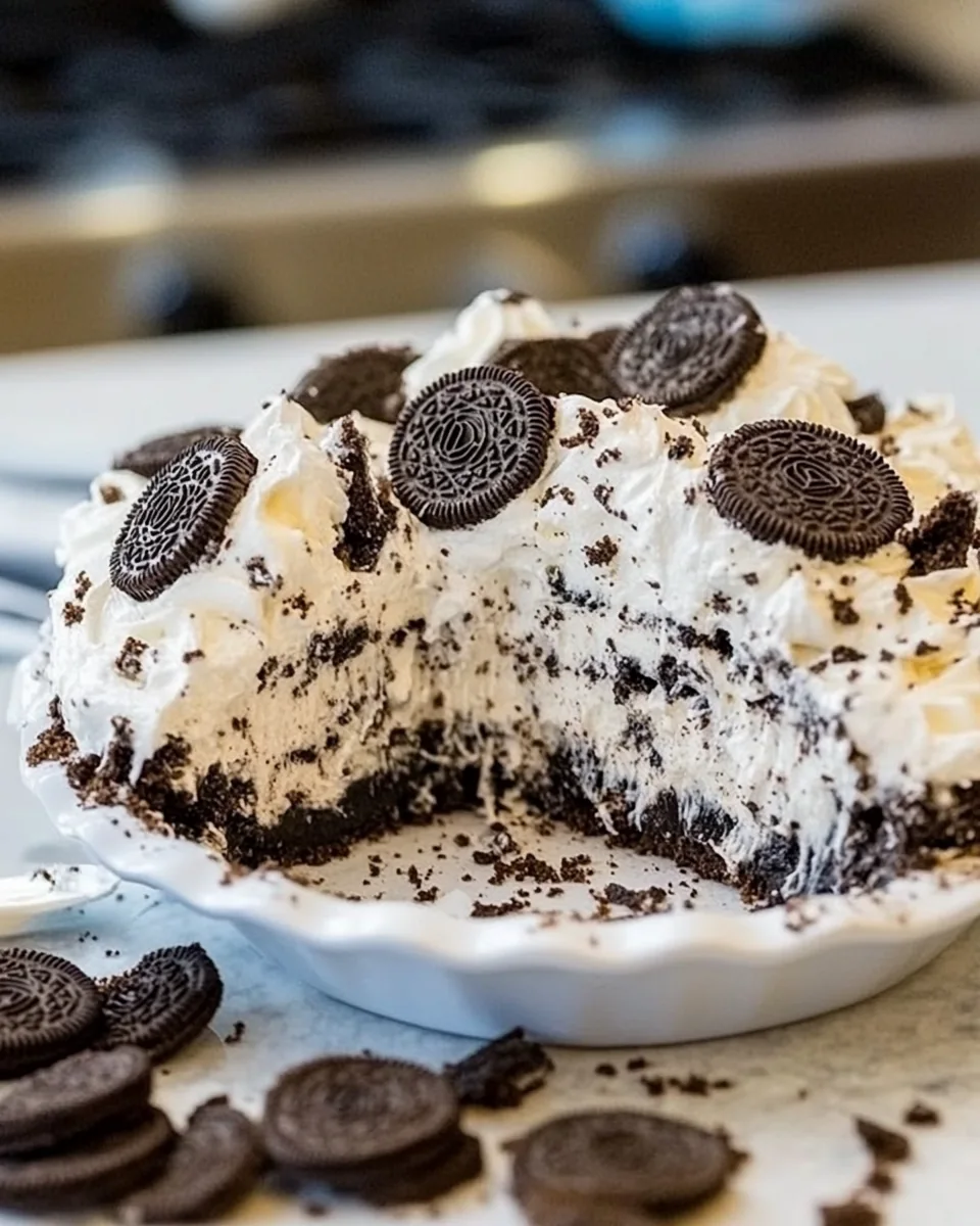 No Bake Oreo Pie