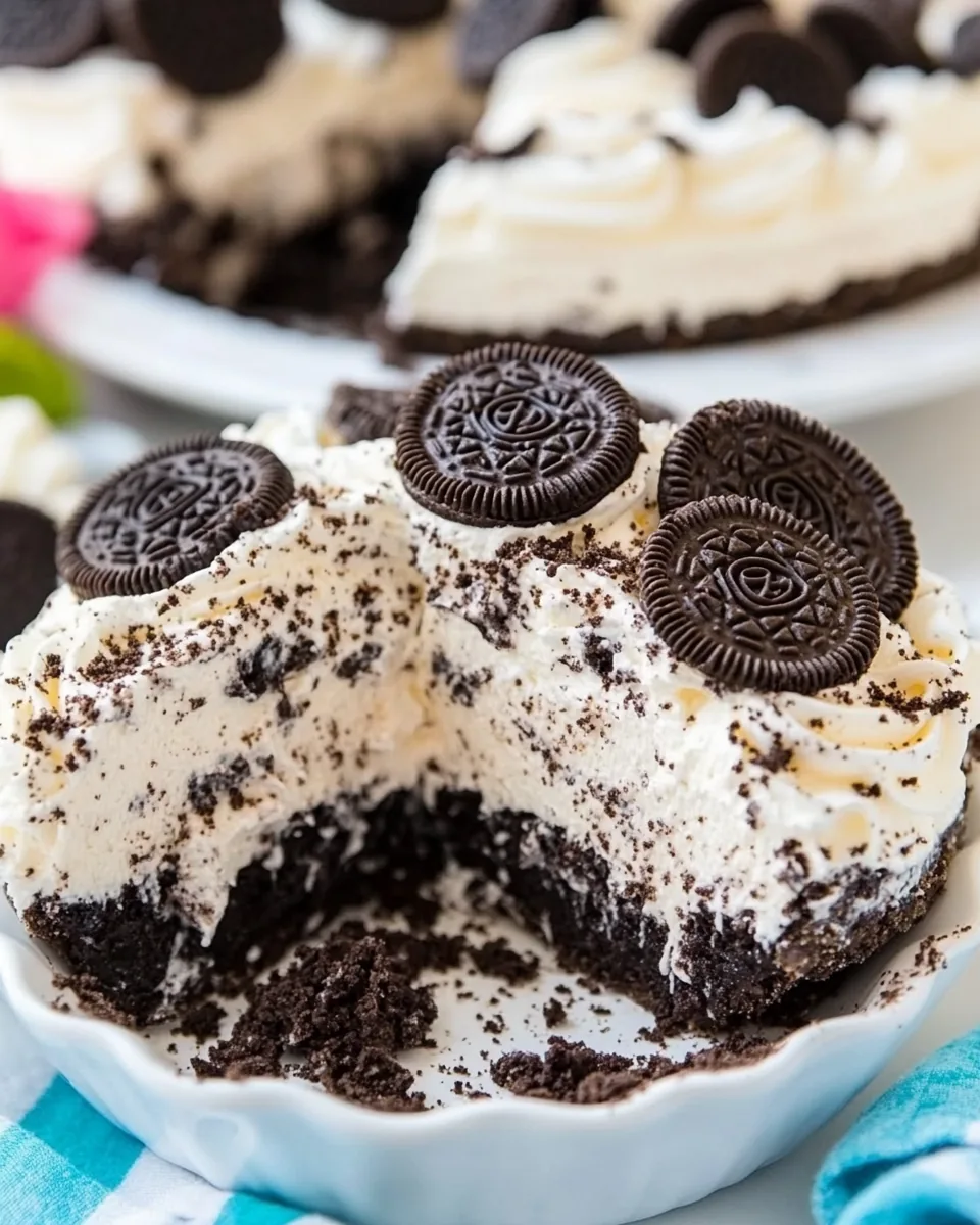 No Bake Oreo Pie
