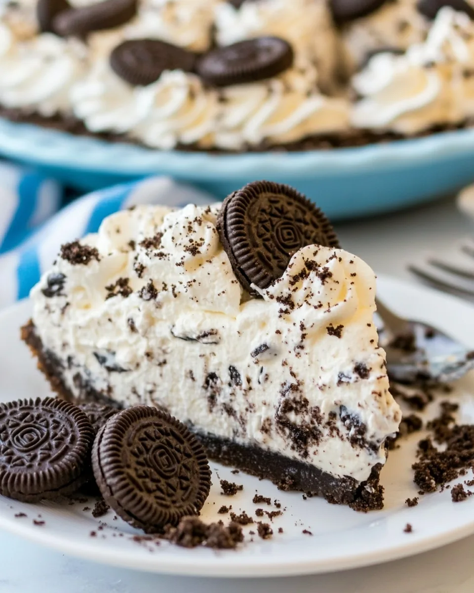 No Bake Oreo Pie