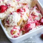 No Churn Strawberry Cheesecake Ice Cream