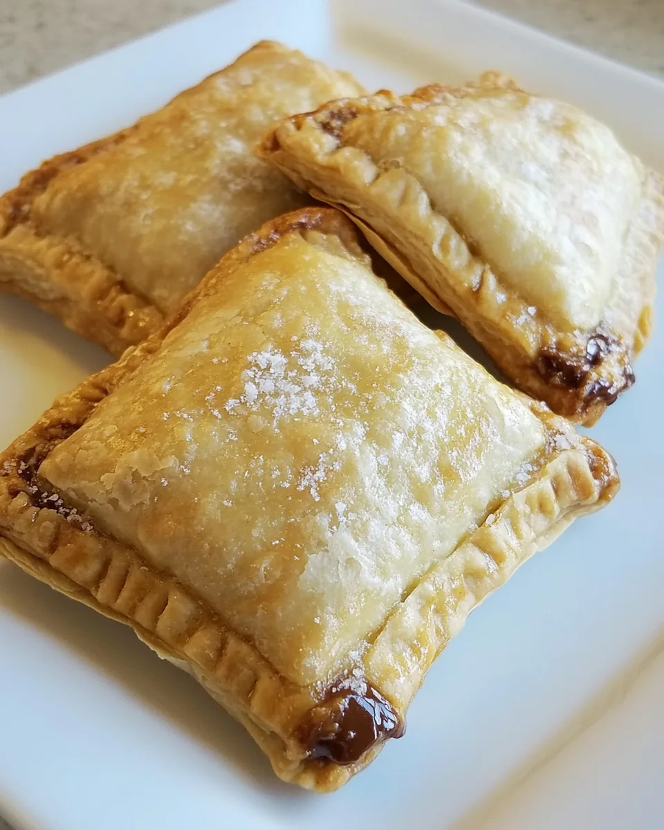 Nutella Peanut Butter Banana Turnovers