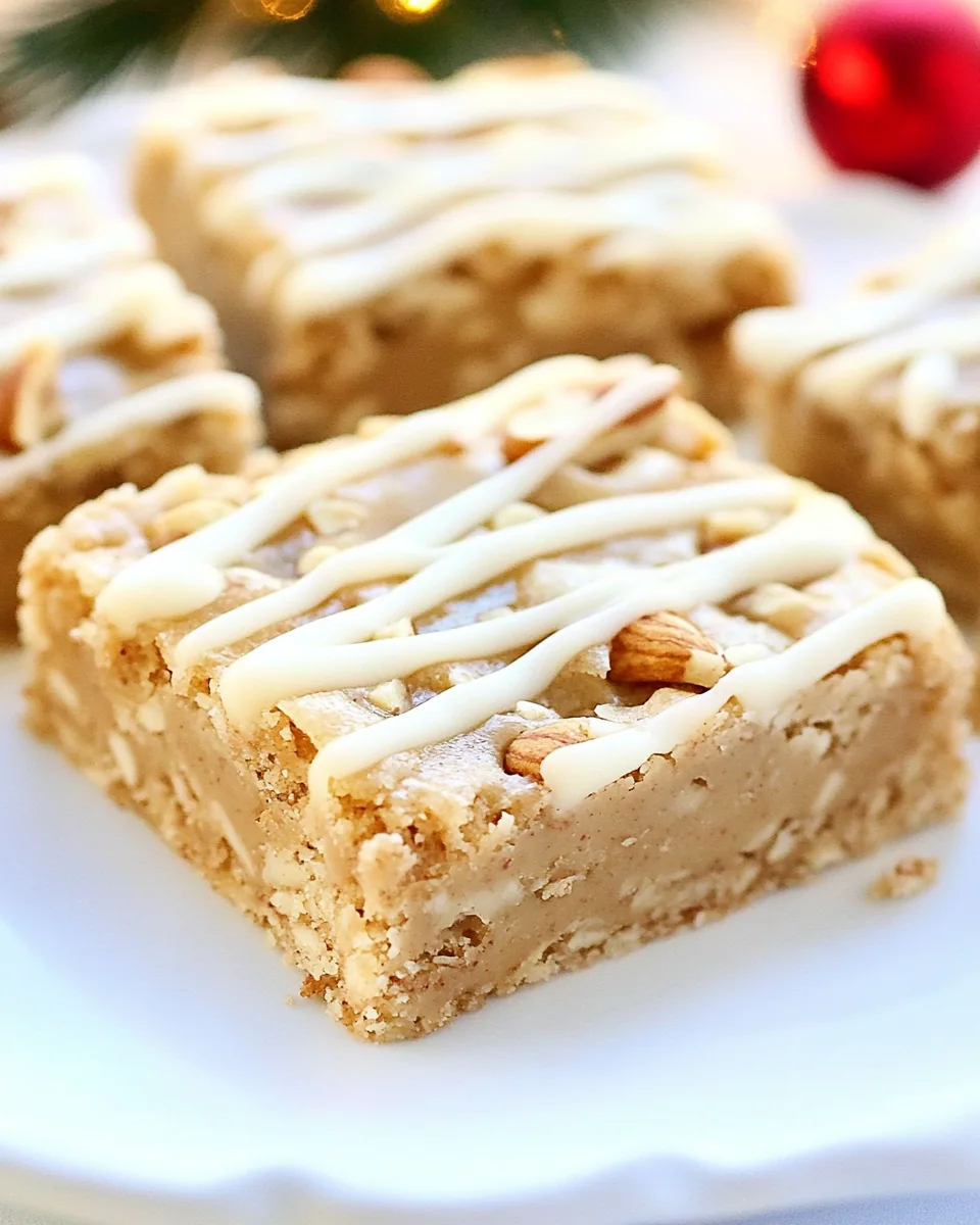 Nutty Eggnog Bars