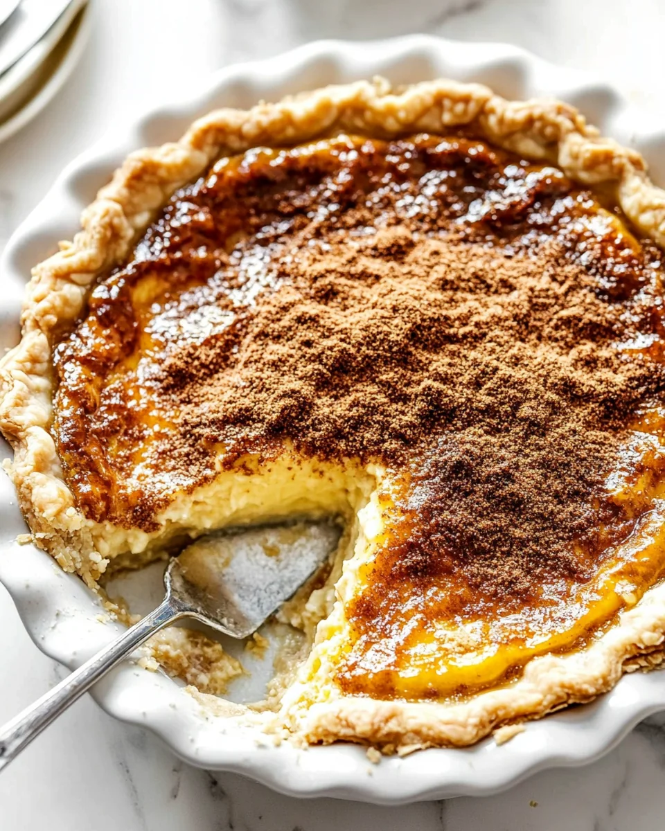 Old Fashioned Custard Pie