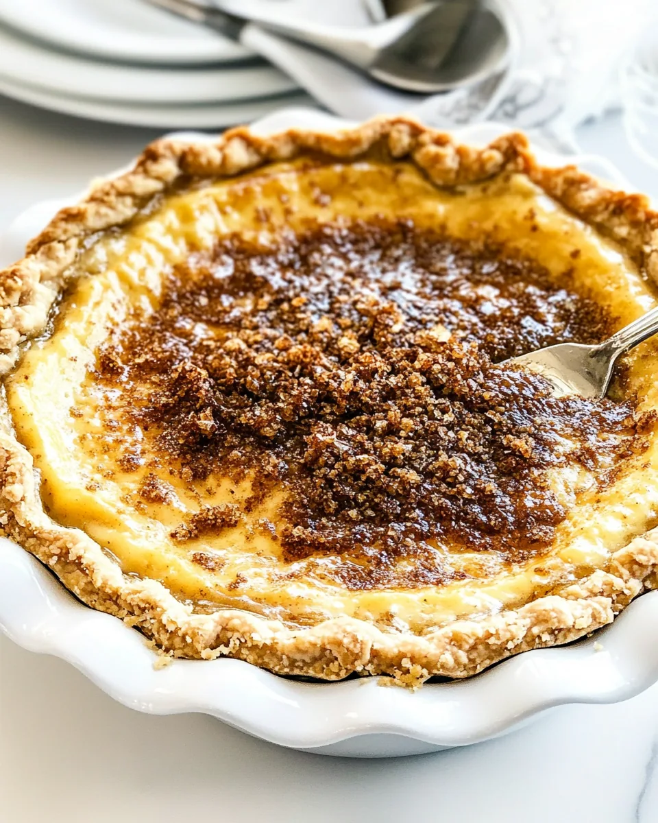 Old Fashioned Custard Pie