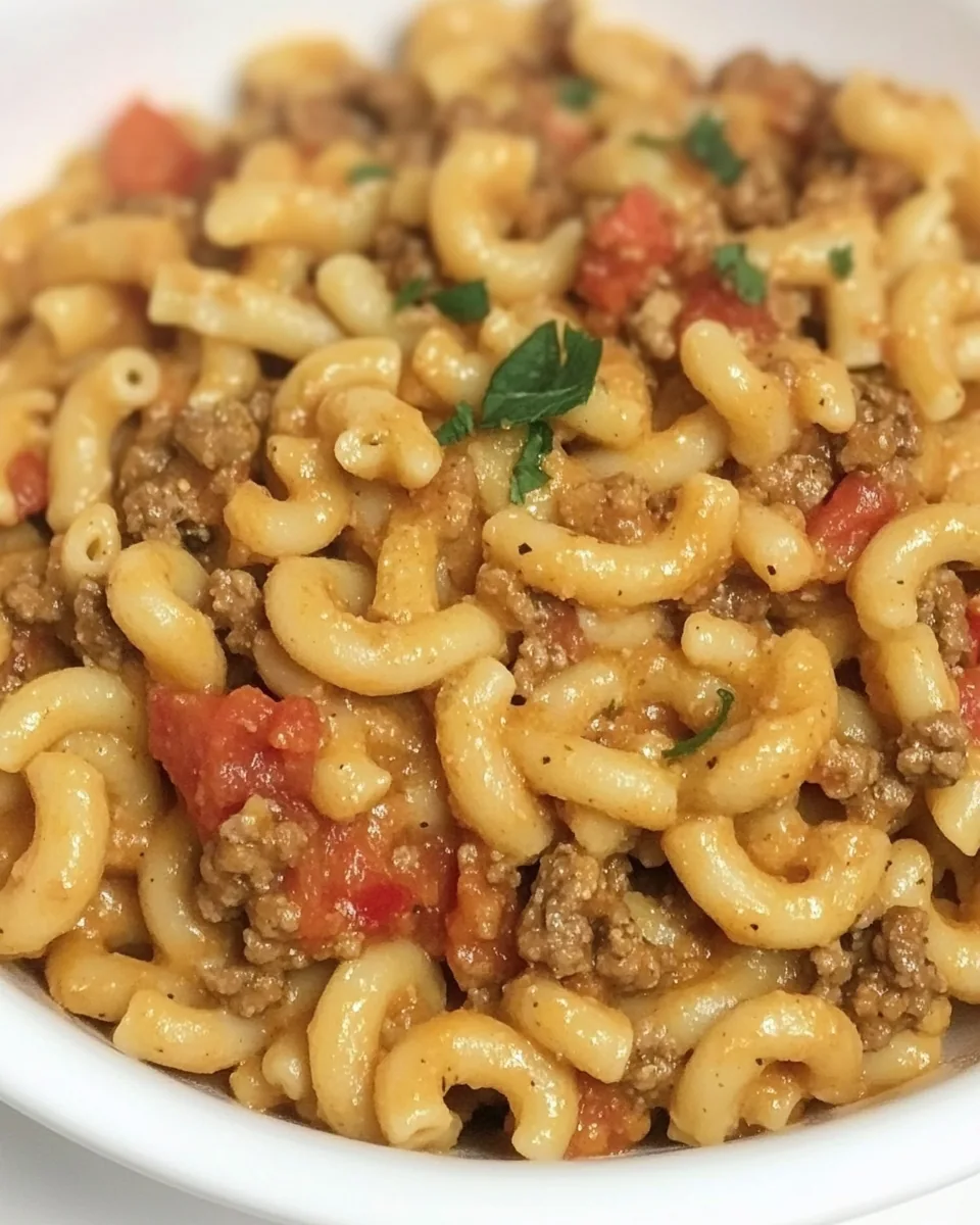 One Pot Cheeseburger Pasta