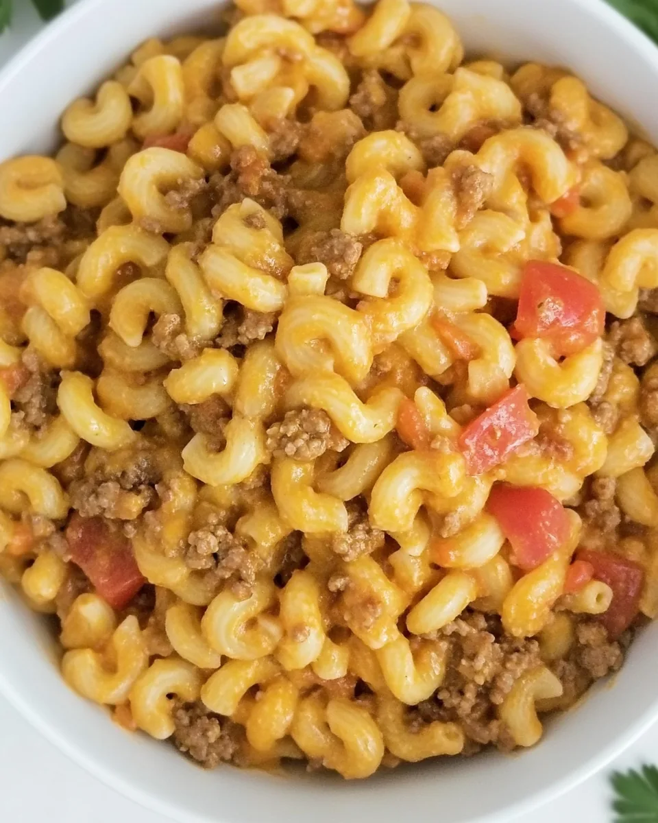 One Pot Cheeseburger Pasta