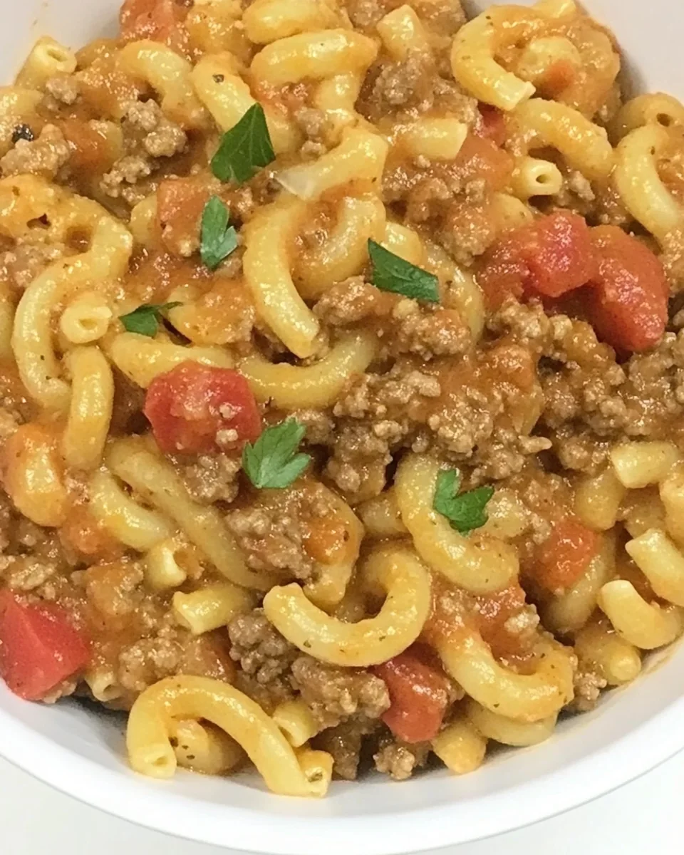 One Pot Cheeseburger Pasta