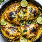 One Skillet Cheesy Green Chile Chicken