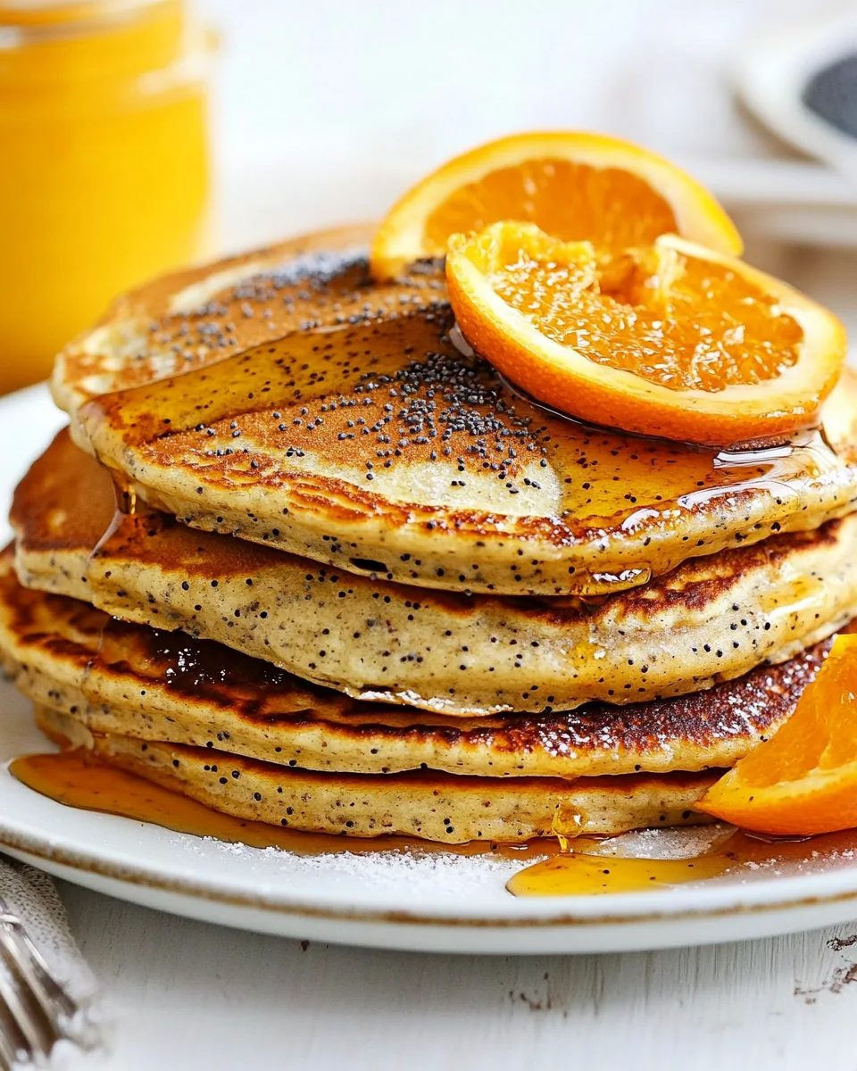 Orange Poppy Seed Pancakes