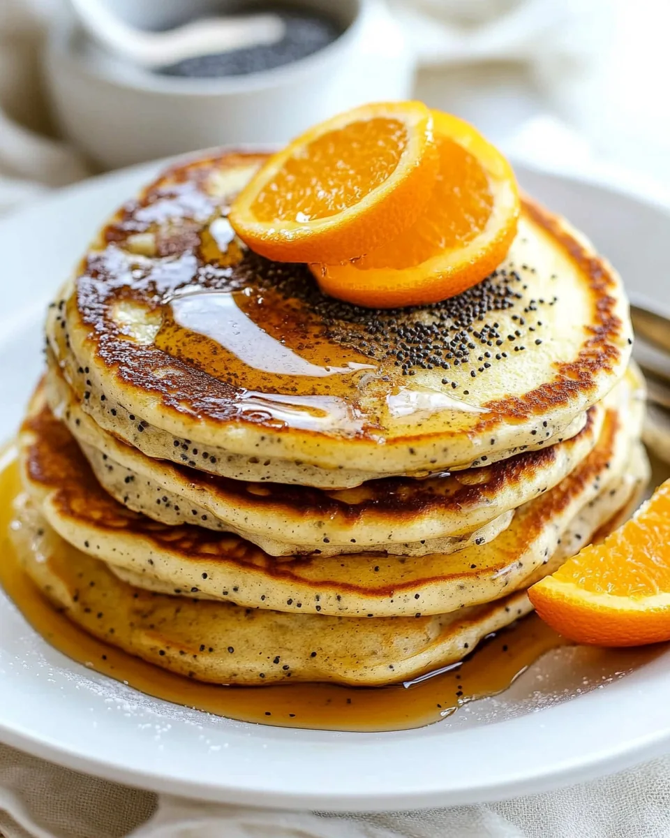 Orange Poppy Seed Pancakes