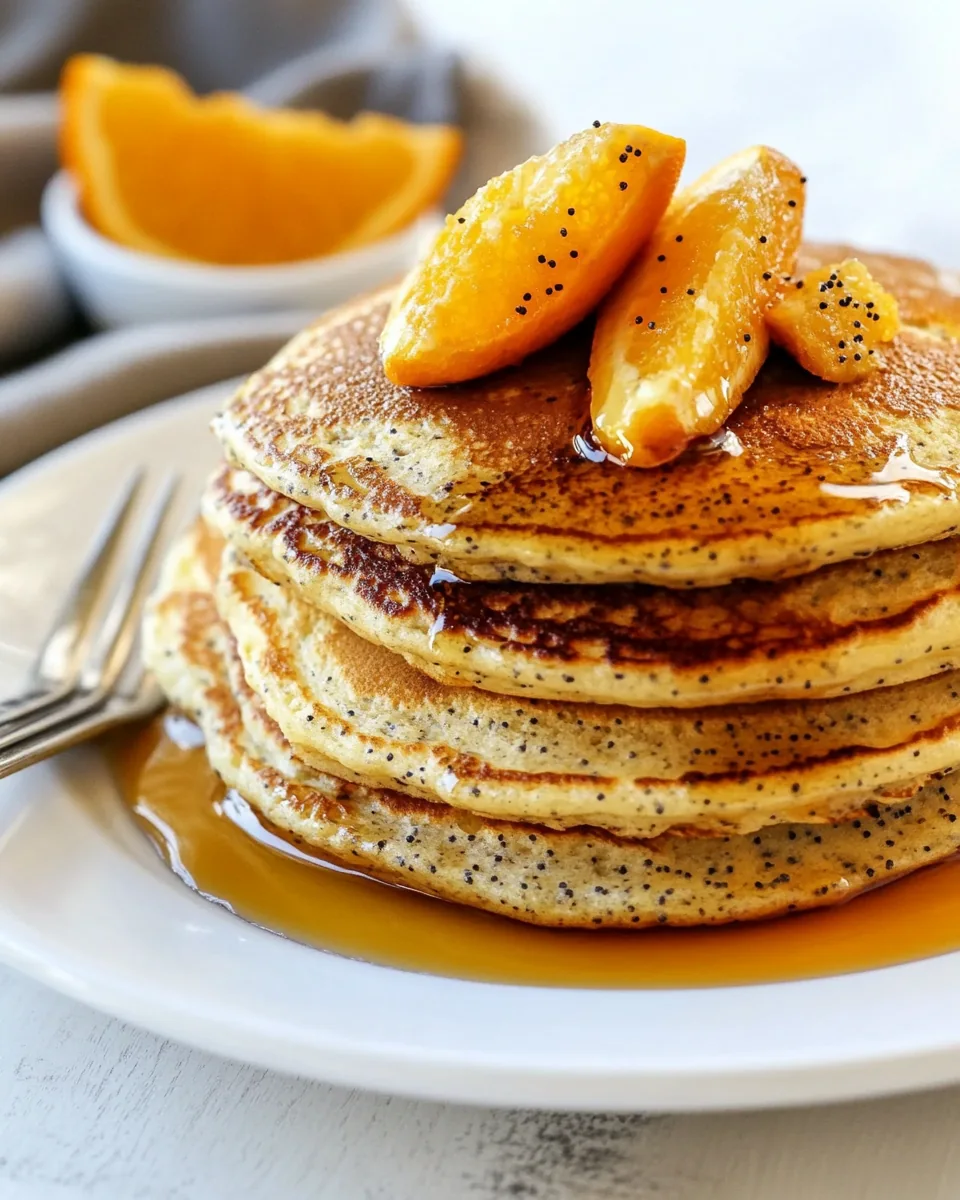 Orange Poppy Seed Pancakes