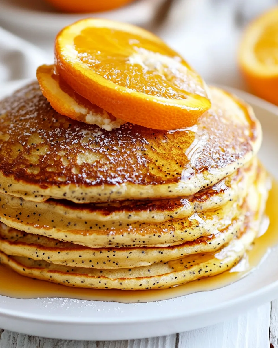 Orange Poppy Seed Pancakes