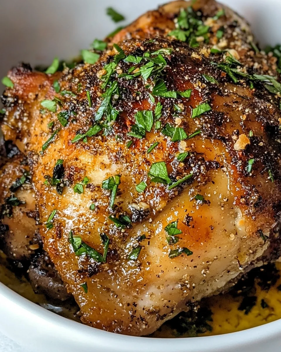 Oven Roasted Turkey Thighs