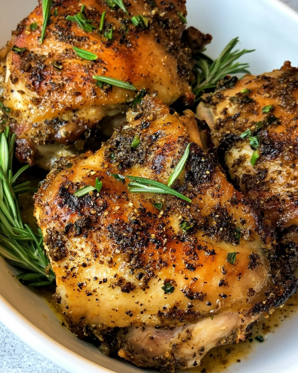 Oven Roasted Turkey Thighs