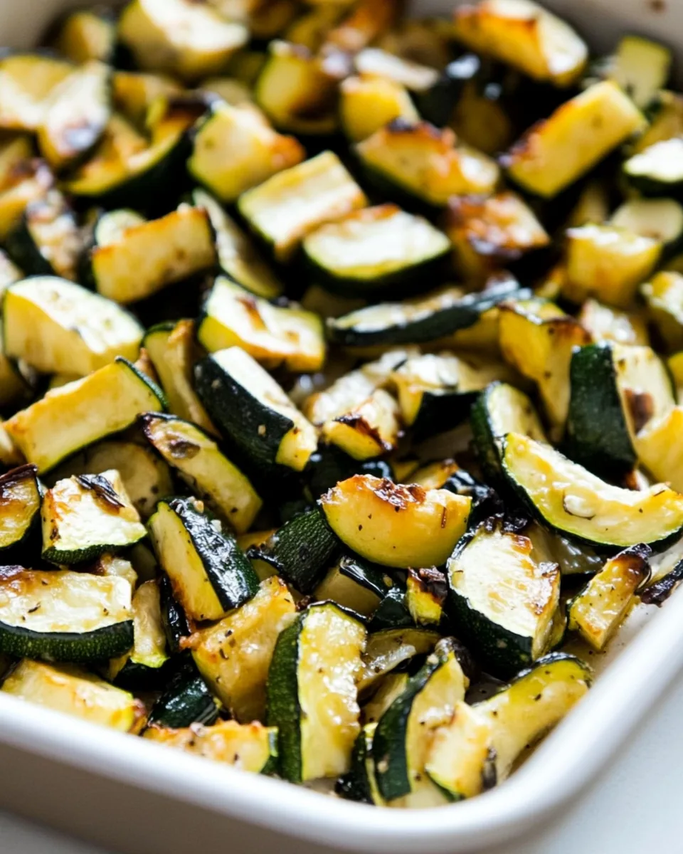 Oven Roasted Zucchini
