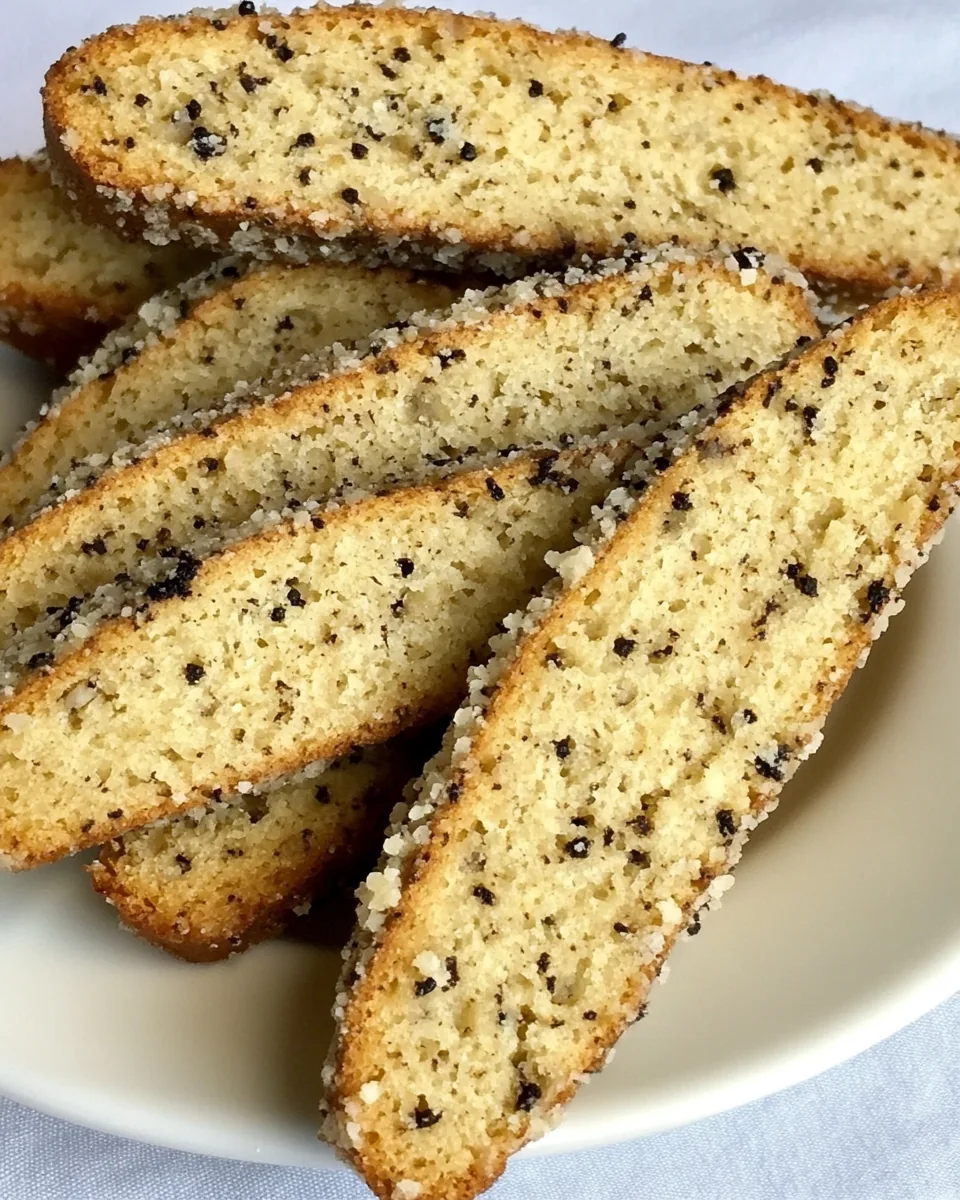 Parmesan Black Pepper Biscotti