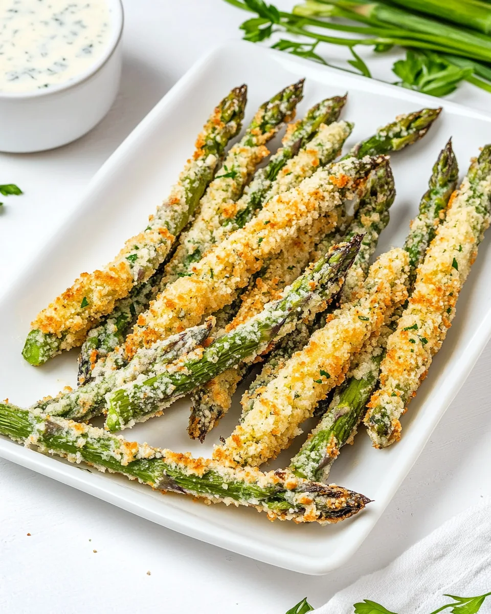 Parmesan Herb Asparagus Fries