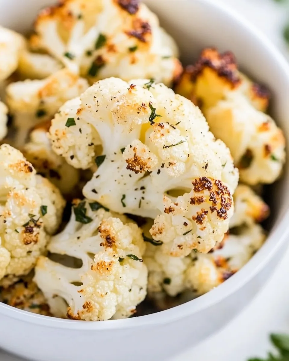 Parmesan Roasted Cauliflower