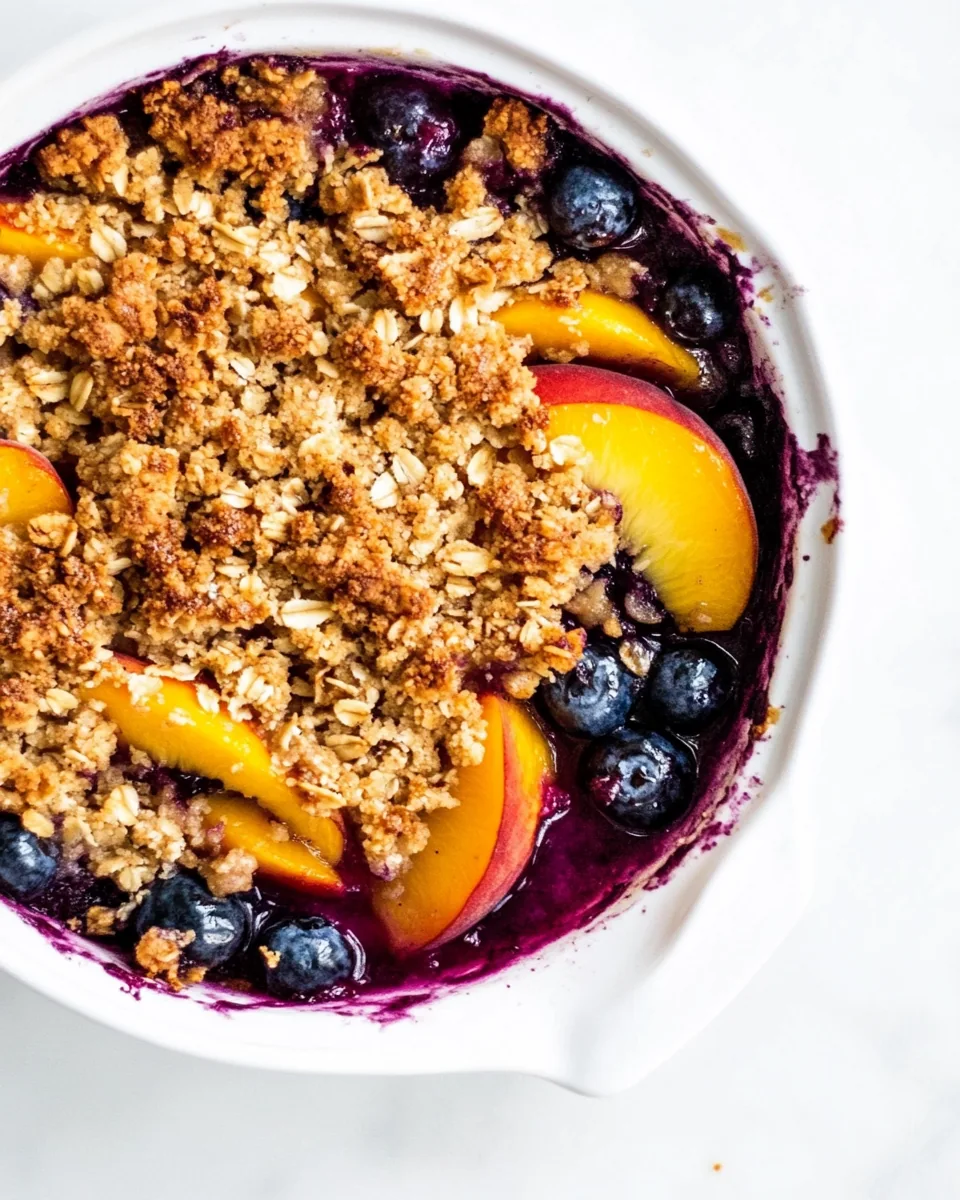 Peach Blueberry Crisp