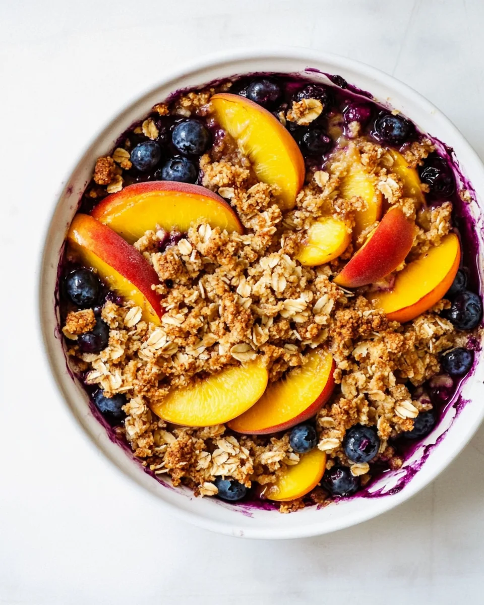 Peach Blueberry Crisp