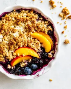 Peach Blueberry Crisp
