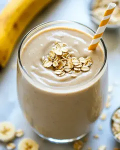 Peanut Butter Banana Oat Protein Smoothie