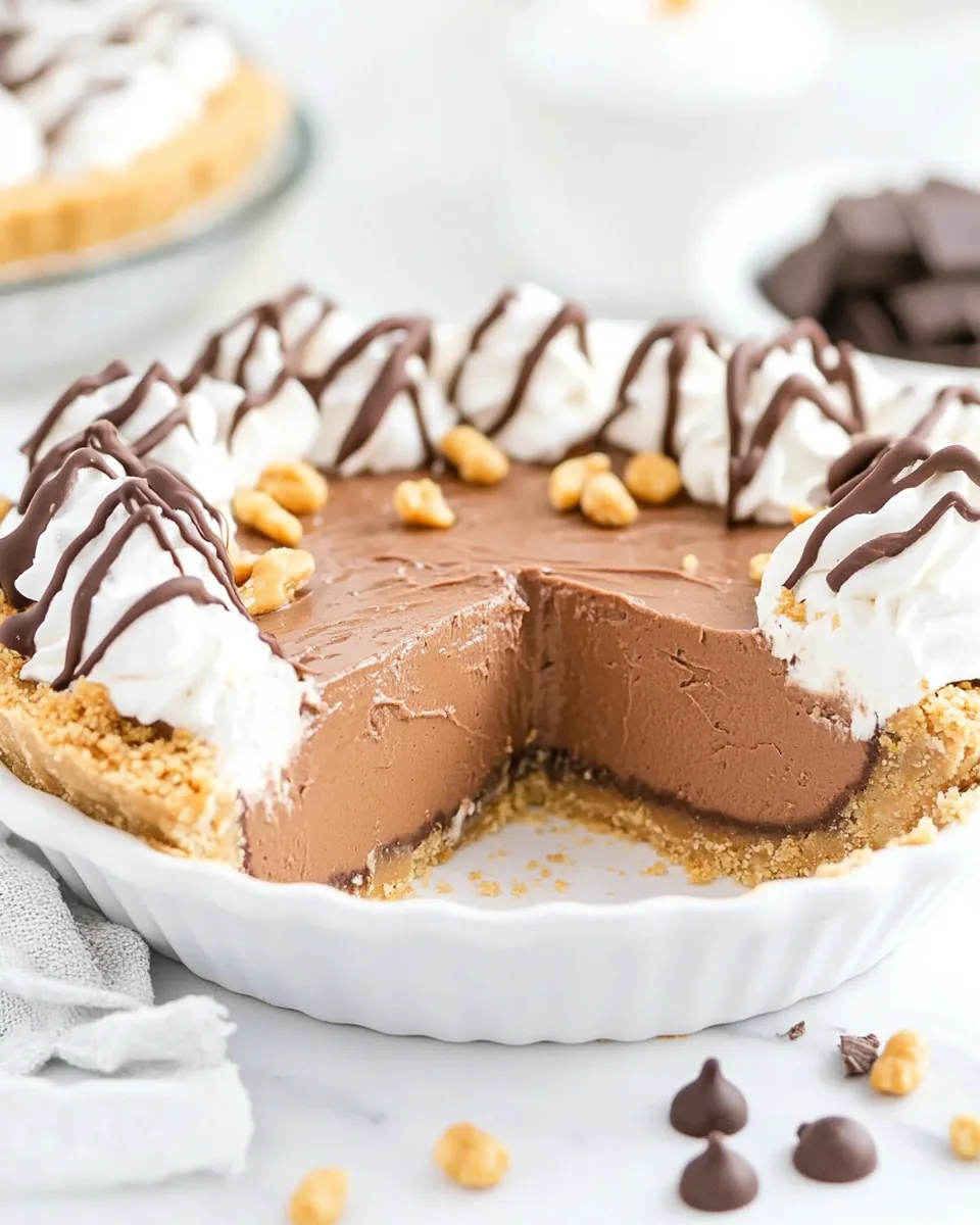 Peanut Butter Chocolate Mousse Pie