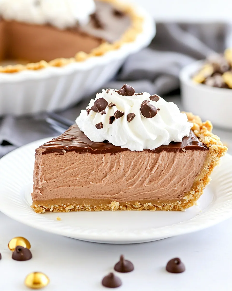 Peanut Butter Chocolate Mousse Pie
