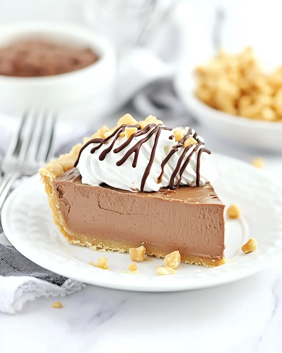 Peanut Butter Chocolate Mousse Pie