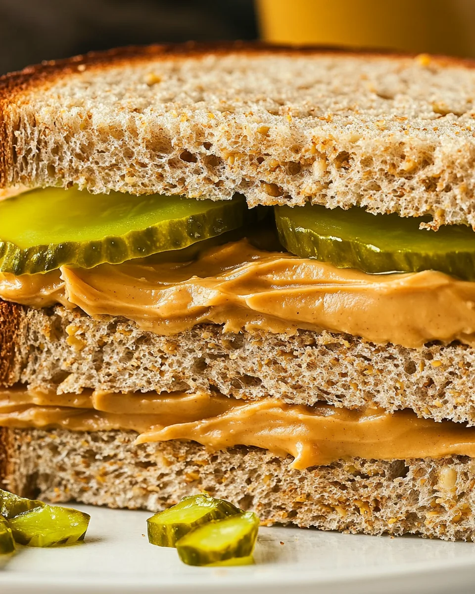Peanut Butter Pickle Sandwich