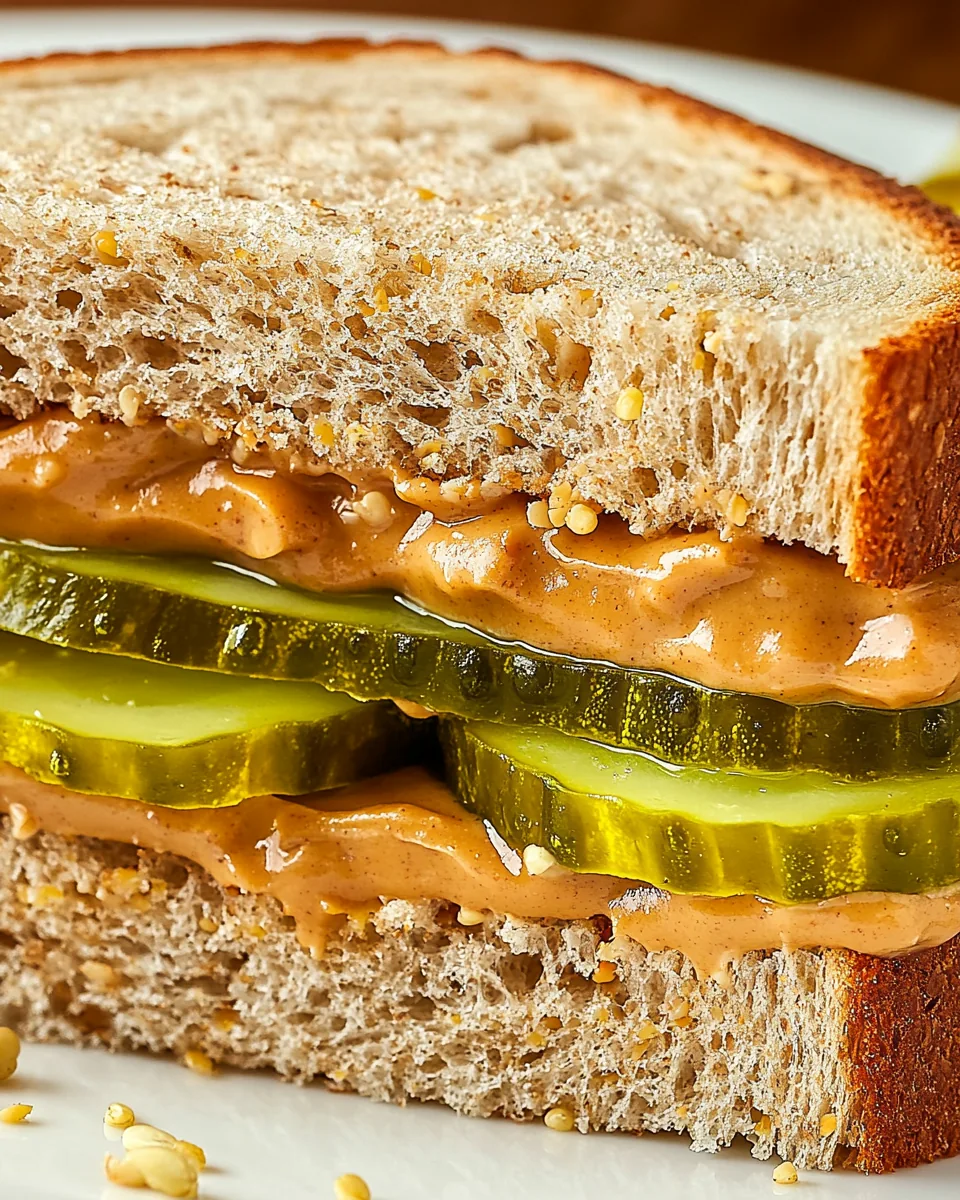 Peanut Butter Pickle Sandwich