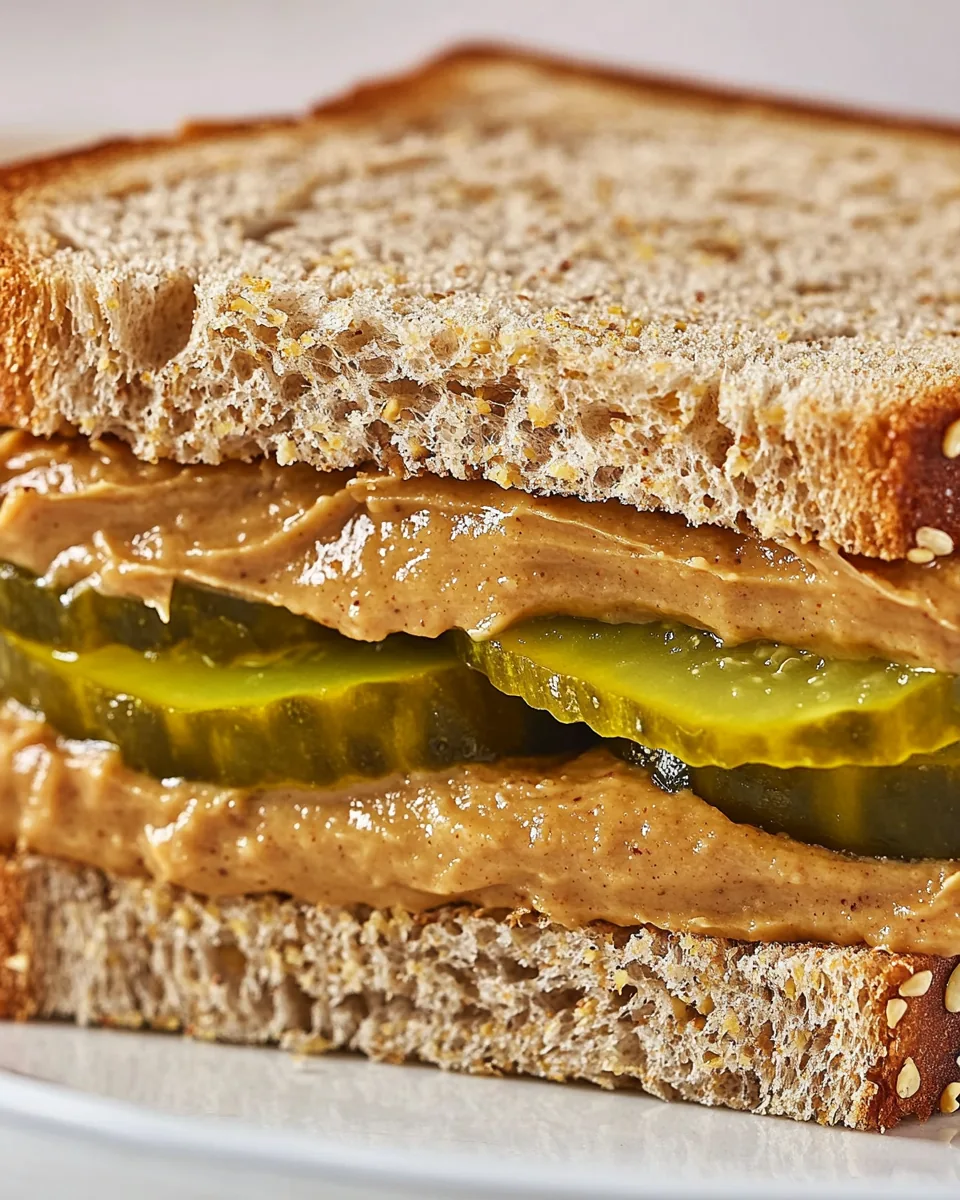 Peanut Butter Pickle Sandwich