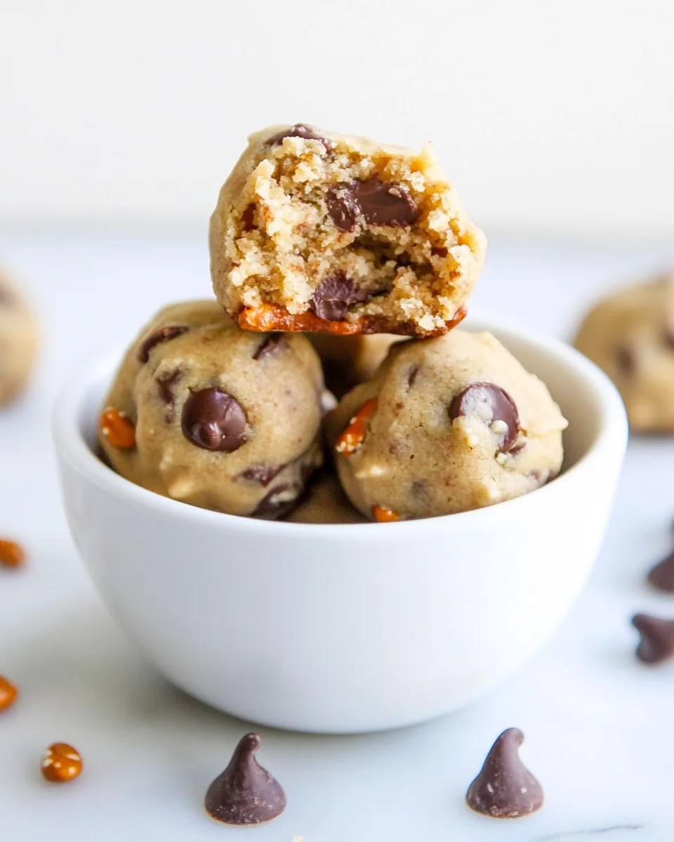 Peanut Butter Pretzel Chocolate Chip Cookie Bites
