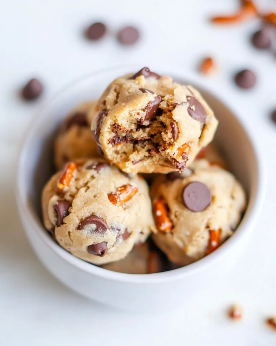 Peanut Butter Pretzel Chocolate Chip Cookie Bites