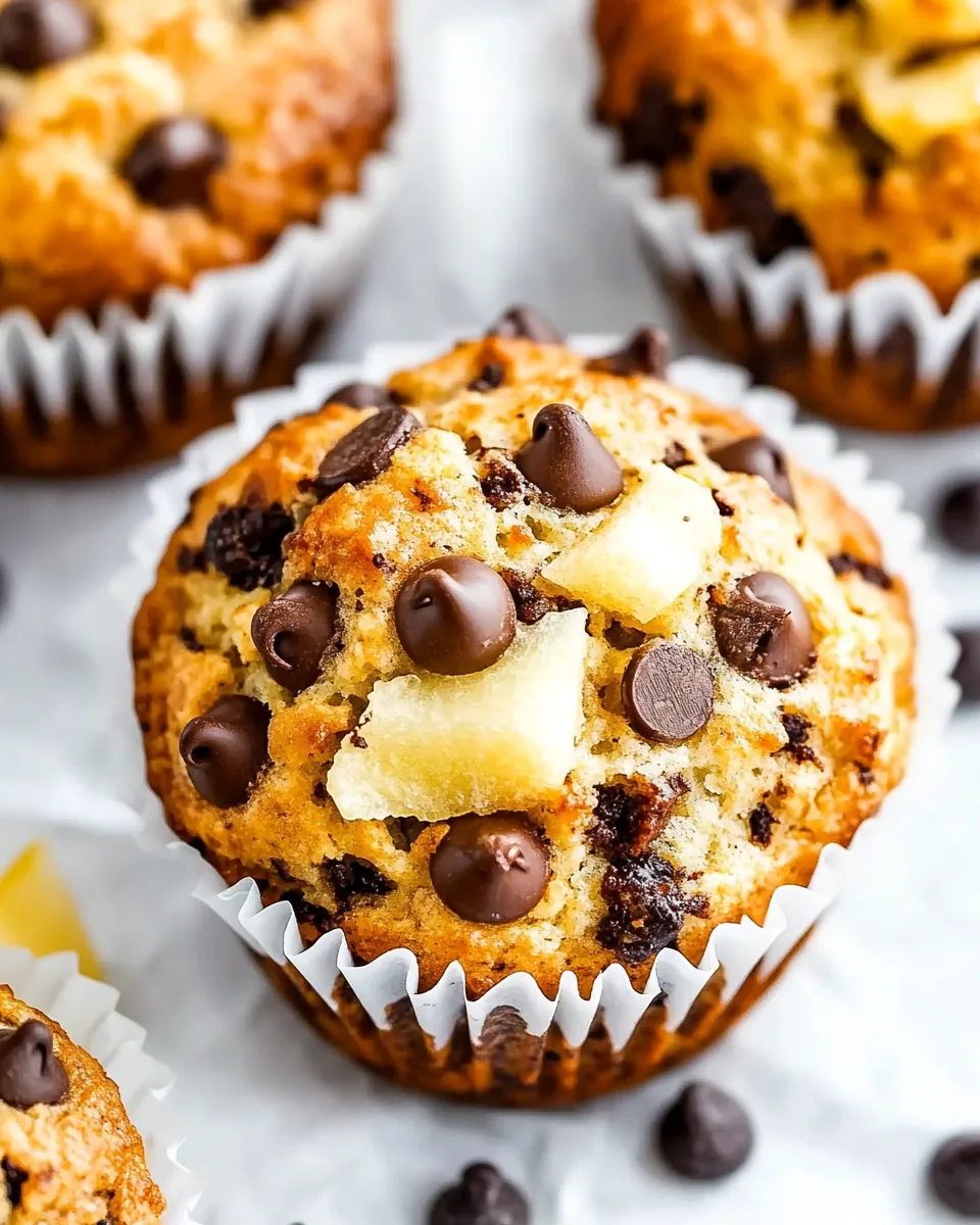 Pear Chocolate Chip Muffins