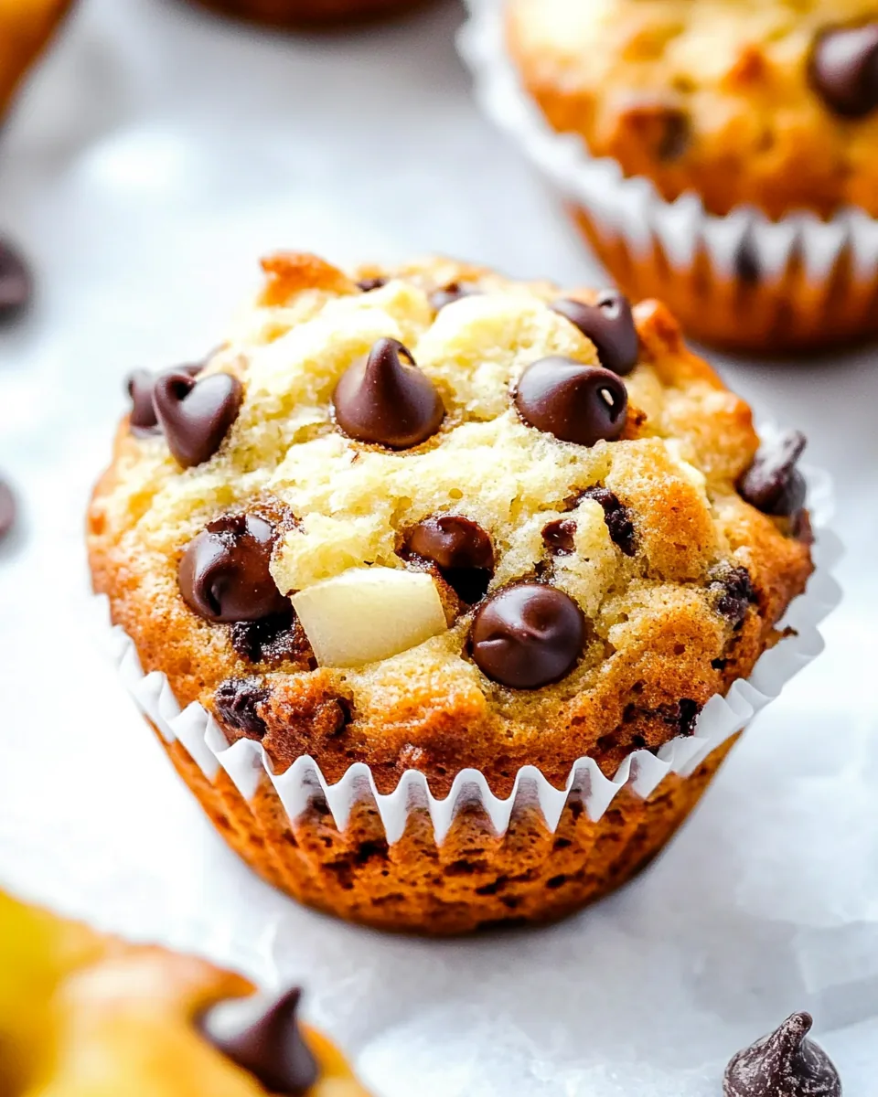 Pear Chocolate Chip Muffins