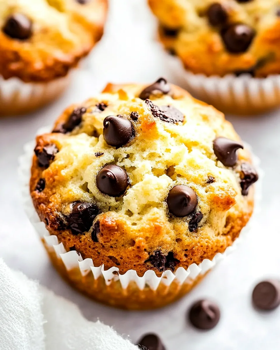 Pear Chocolate Chip Muffins