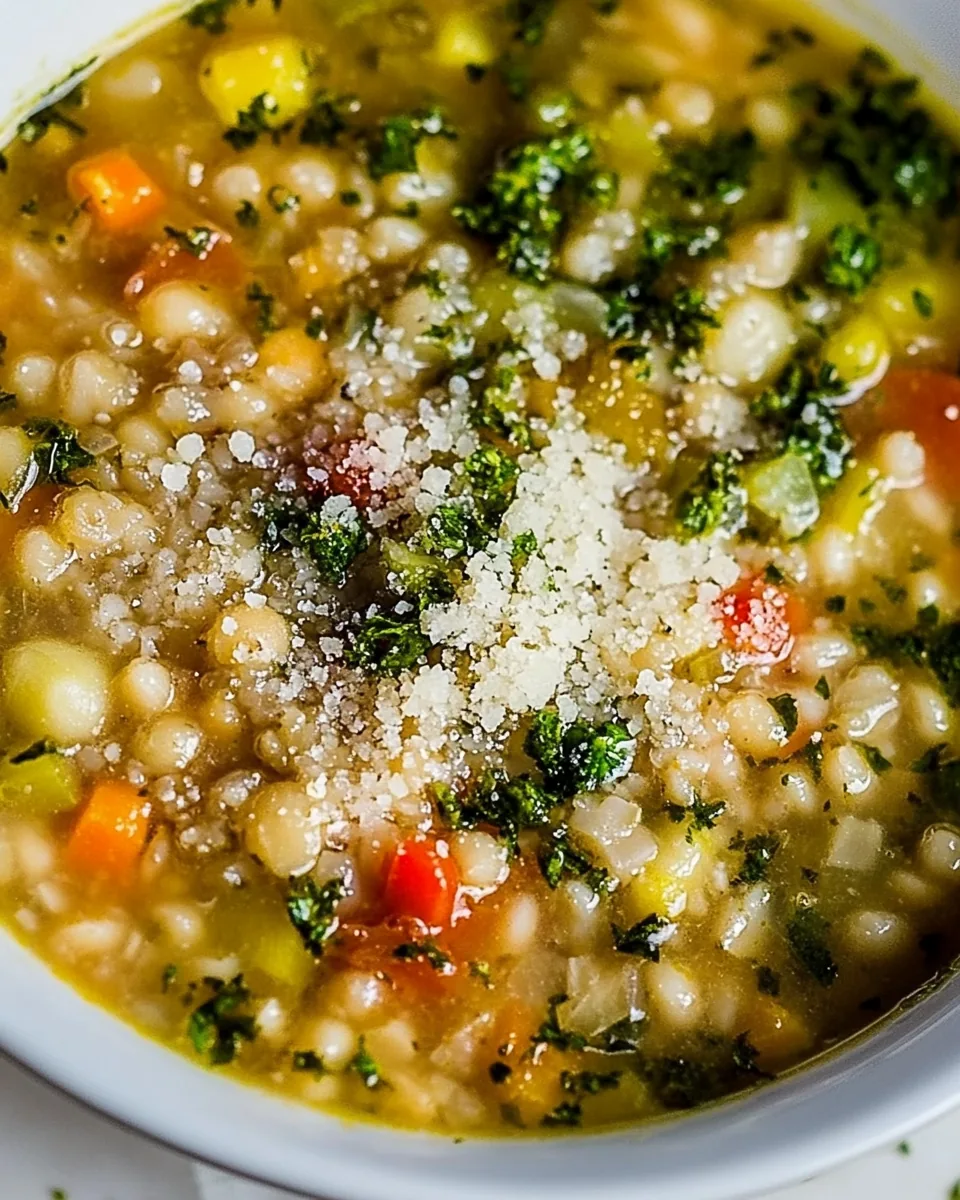 Pearl Barley Vegetable Minestrone