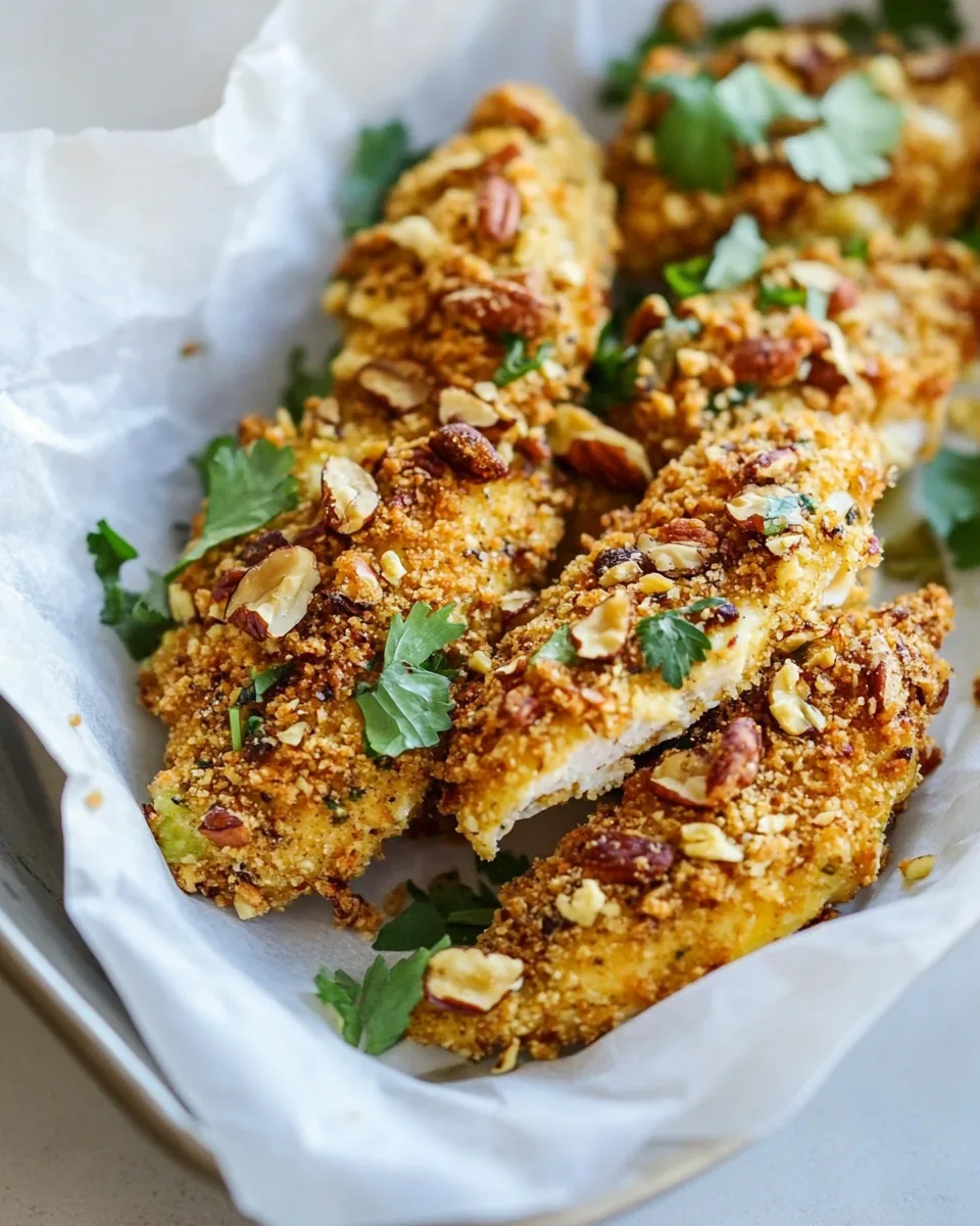 Pecan Crusted Baked Chicken Tenders