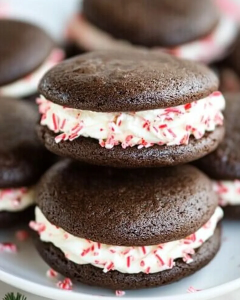 Peppermint Whoopie Pies