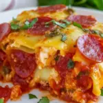 Pepperoni Lasagna Roll Ups