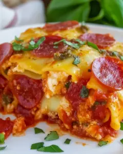 Pepperoni Lasagna Roll Ups