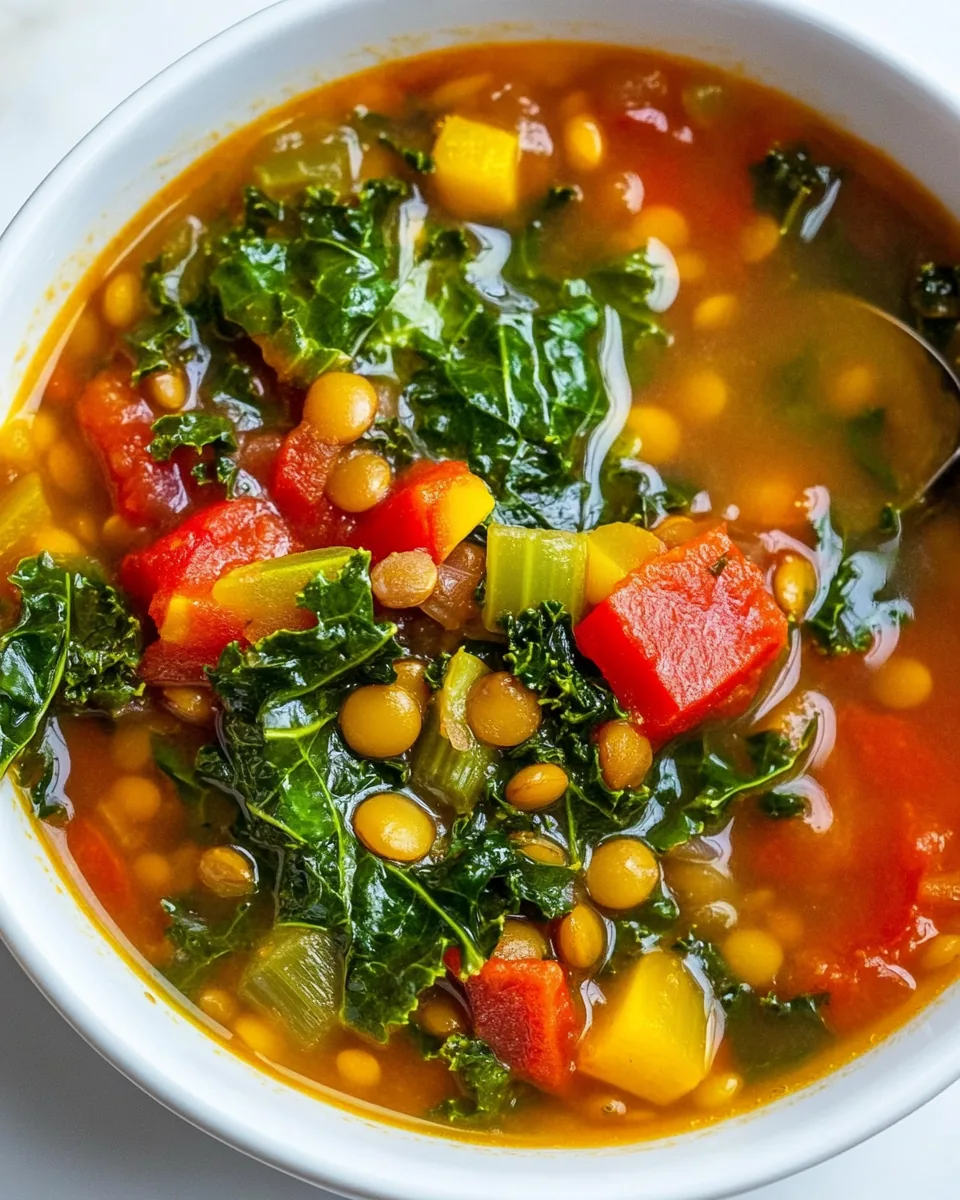 Perfect Lentil Kale Soup
