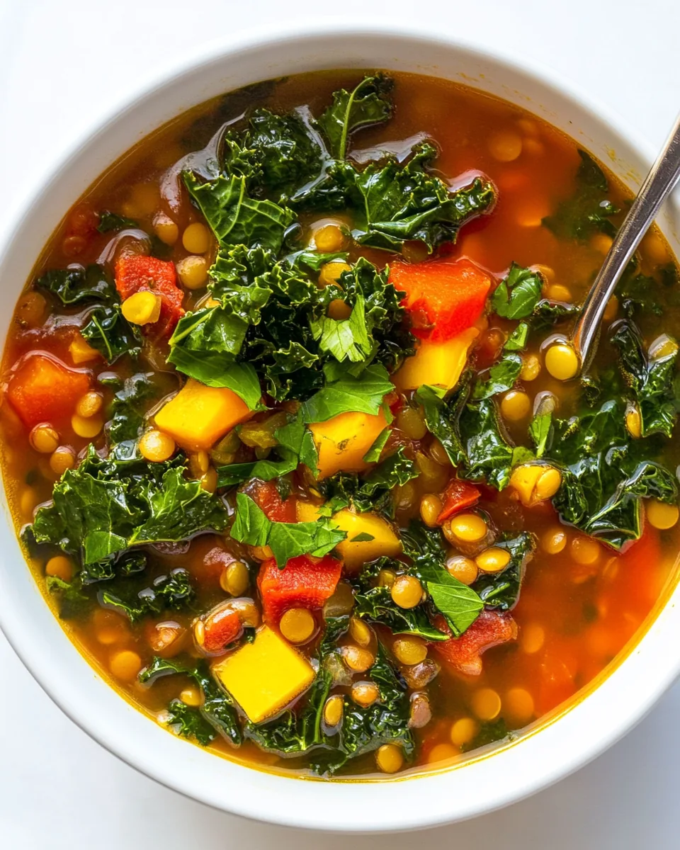 Perfect Lentil Kale Soup