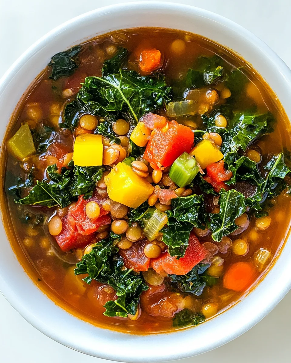 Perfect Lentil Kale Soup