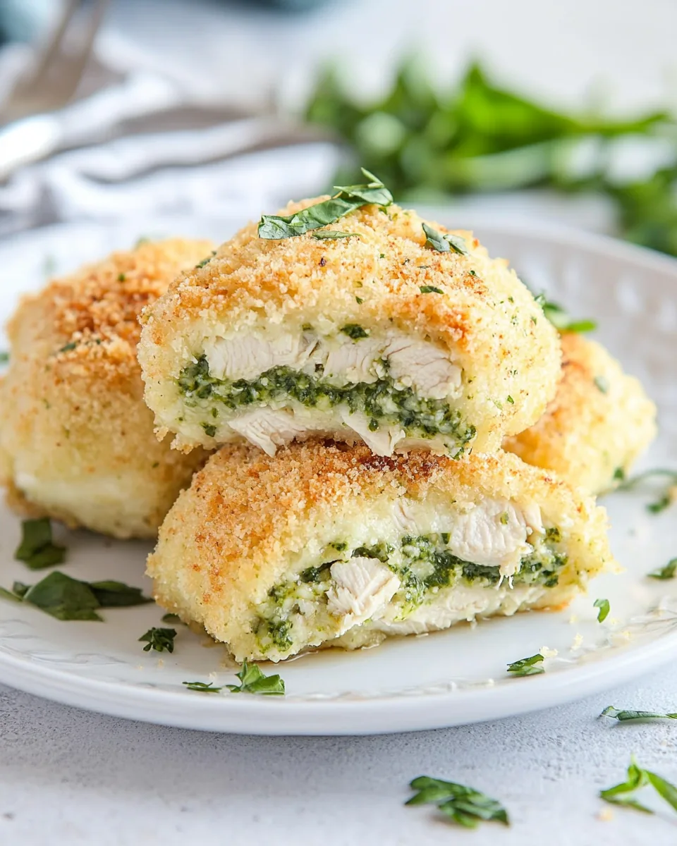 Pesto Chicken Pillows