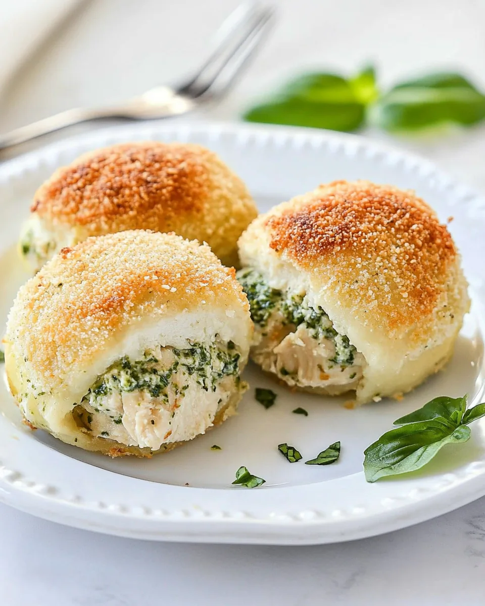 Pesto Chicken Pillows