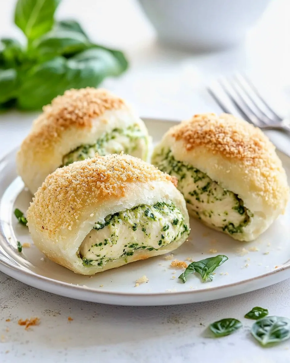 Pesto Chicken Pillows