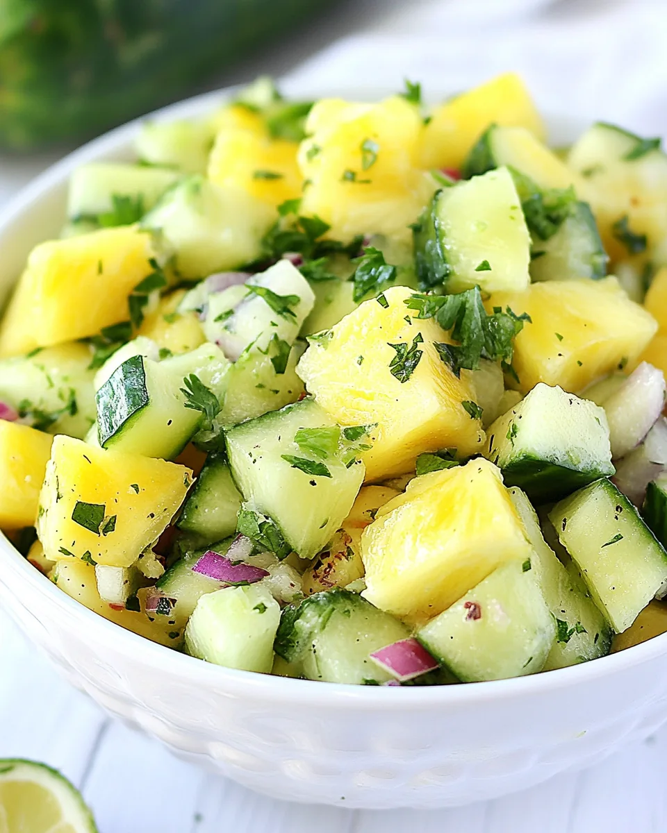 Pineapple Cucumber Salad